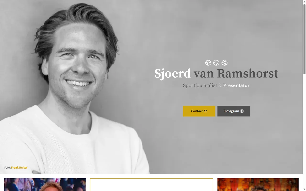 Screenshot van sjoerdvanramshorst.nl